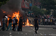 Civil Unrest in Iranian Cities After Ahmadinejad Declares Victory