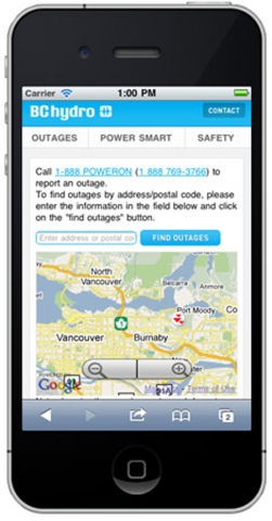 New mobile website to help people during outages