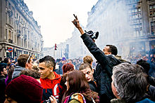 Thousands gather in London to protest against government cuts 