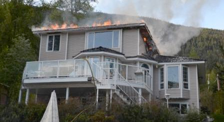 North Shore, Balfour Departments respond to Nine Mile house fire