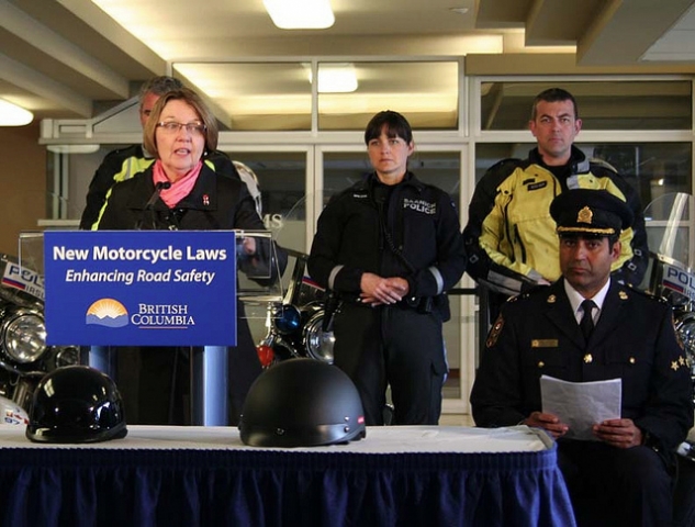 Province announces changes to motorcycle laws to boost rider and passenger safety