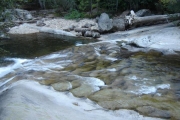 Natural waterslide/swimming hole, by Wally Soukoroff