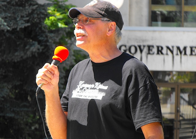 Nelson representation at Monday's Defend Our Coast mass sit-in