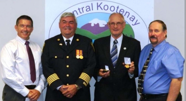 RDCK recognizes 'boy on fire' four decades of fire service