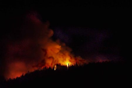 Wildfires near Castlegar; Rossland