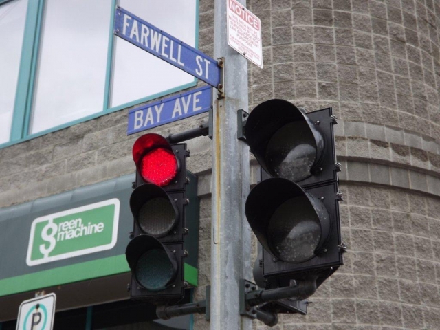 Downtown Trail sees lights replaced with four-way stop