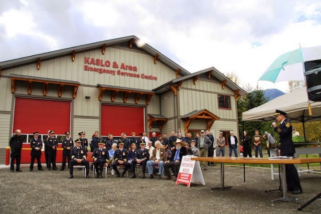 This 'wonderful facility for our needs' says Kaslo Fire Chief 