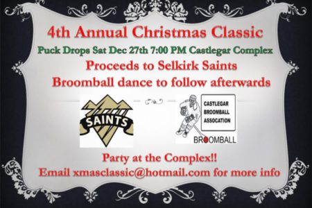 Christmas hockey game to benefit Selkirk Saints Hockey Program