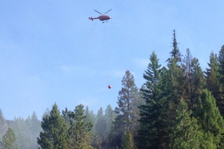 Massive blaze near Rossland draws air tankers, bucket chopper and 27 firefighters