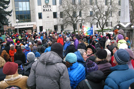 Nelsonites join millions Walk with the World marchers on eve of Paris Climate Change Conference