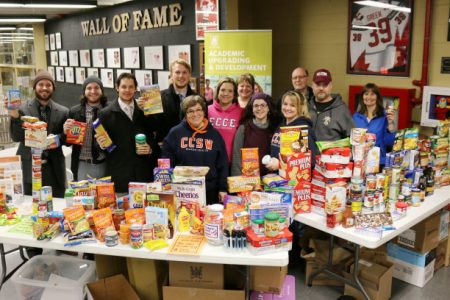 College food bank scores after Selkirk Saints food drive