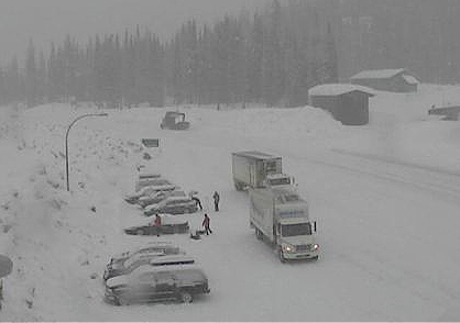 Snowfall Warning called for higher elevation highways