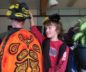 Salmo Students Create Signs to Help Conserve the Western Painted Turtle