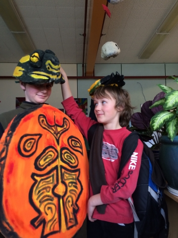 Salmo Students Create Signs to Help Conserve the Western Painted Turtle