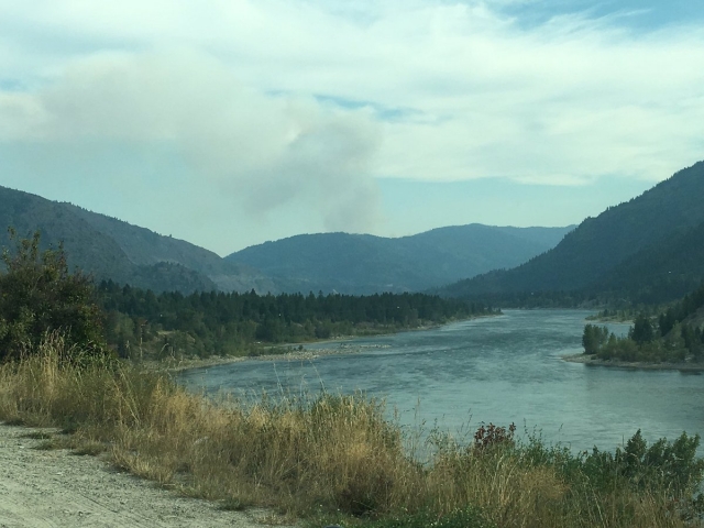Smoke from U.S. wildfires visible in southeast B.C.