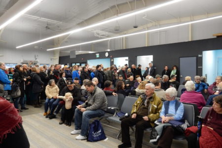 Celebrating the new Trail Airport terminal building