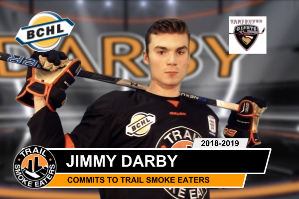 Darby signs with Smoke Eaters