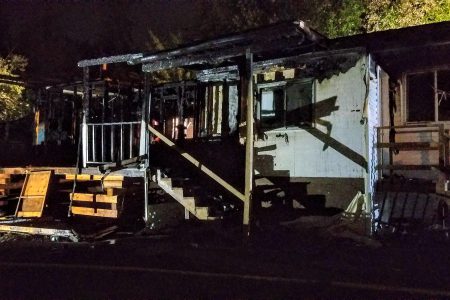 Home destroyed in fire Saturday