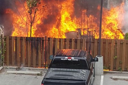 Fire knocked down in Castlegar