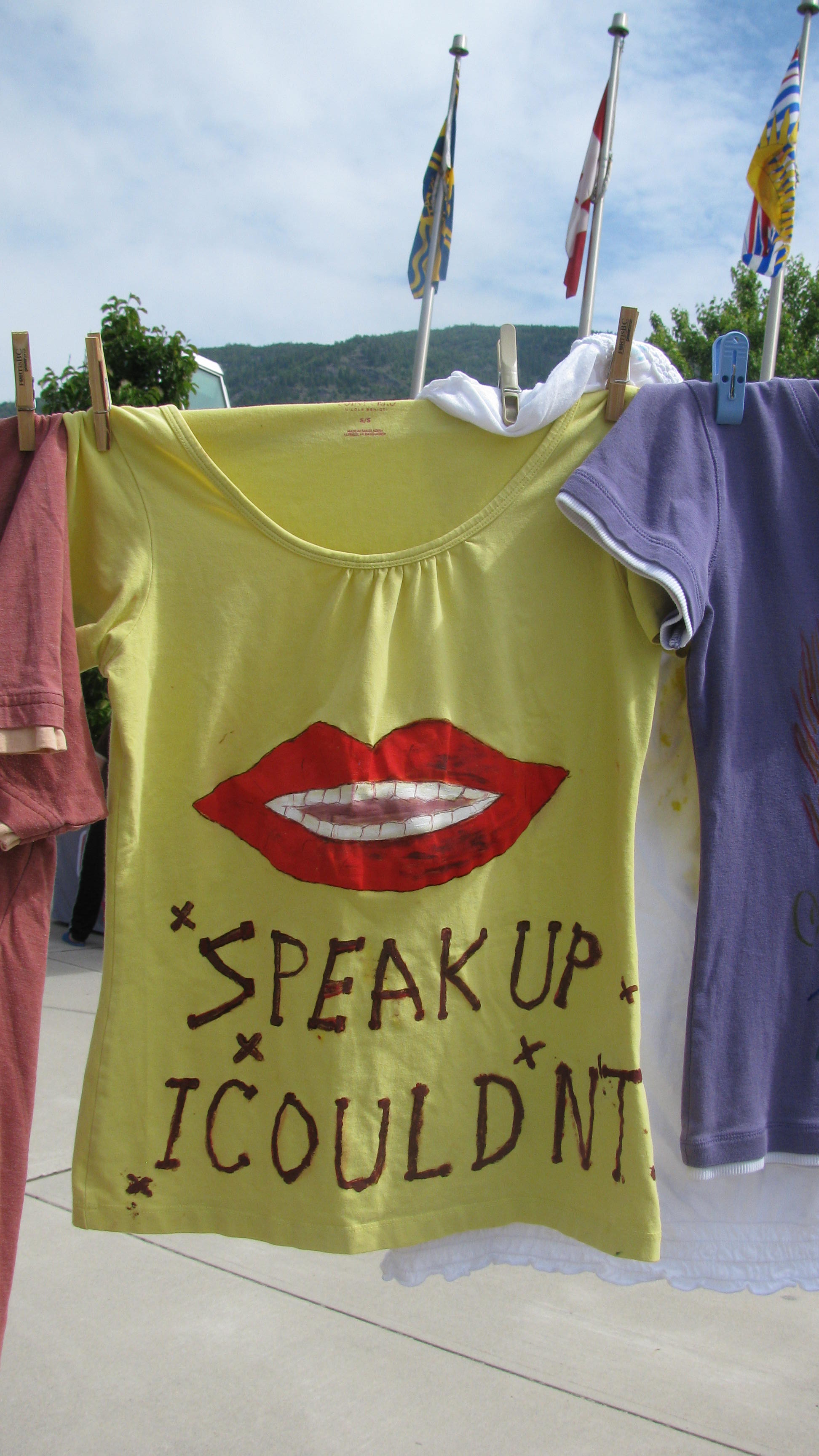 Take a stand against violence with Clothesline Project