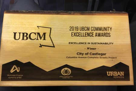City of Castlegar Wins UBCM Community Excellence in Sustainability Award