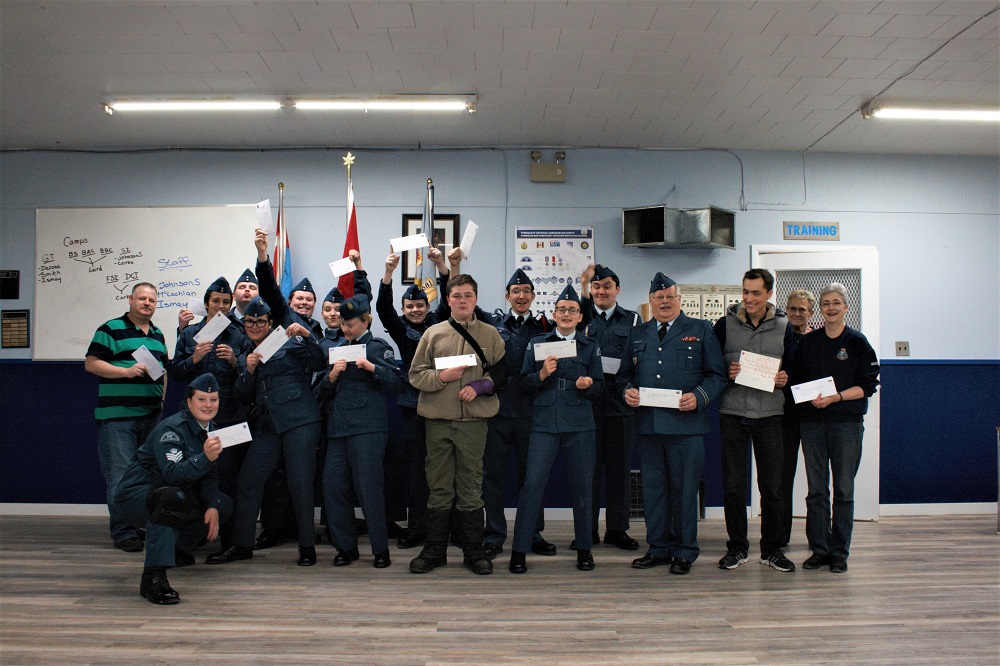Cadets write letters to those serving away from home this holiday season