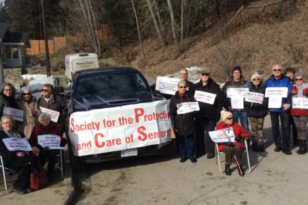 Seniors protest lost and inadequate services, residential care