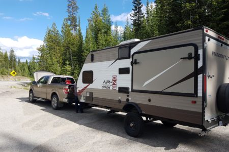 Travel trailer and motorcycle stolen