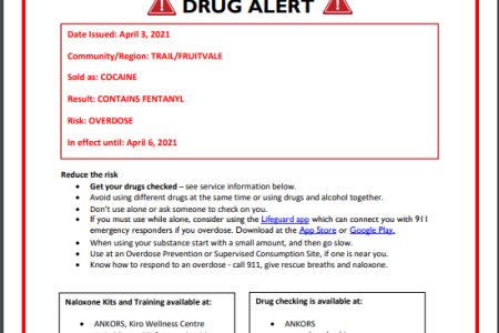 DRUG ALERT for Trail/Fruitvale