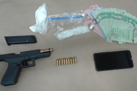 Castlegar man arrested in Trail with gun, drugs, cash