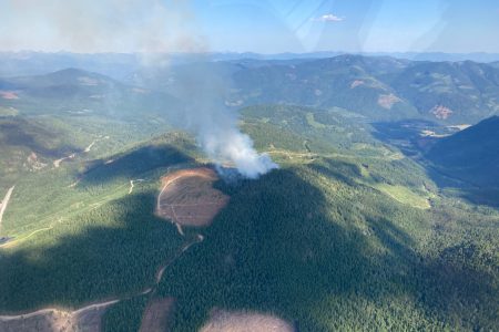 Updated: Bombi fire now roughly 35 hectares, still out of control