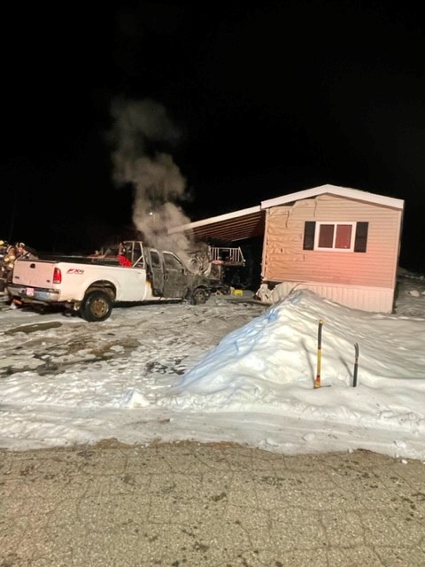 Crews respond to Wednesday night fire in Genelle