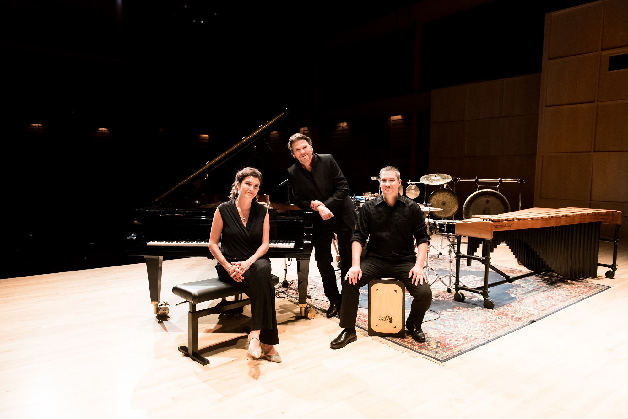 Piano and percussion merge in a 6-handed musical marvel at The Bailey Theatre