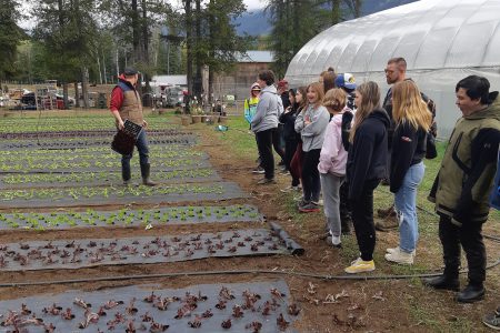 Local students learn about food production