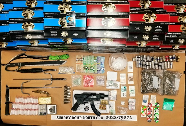 Police seize drugs, cash and a loaded gun in Whalley