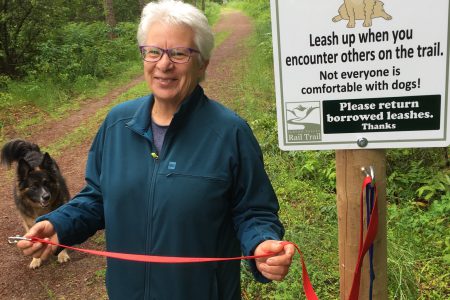 Slocan Valley Rail Trail Society introduces Lend-a-Leash program