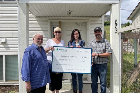 Interfor Corporation Donates $40K To Habitat for Humanity Southeast BC