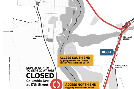 ALERT: Temporary Overnight Closure Along Columbia Avenue