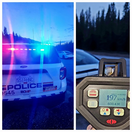 BC Highway Patrol – Cranbrook stop dangerous driver traveling more than double speed limit