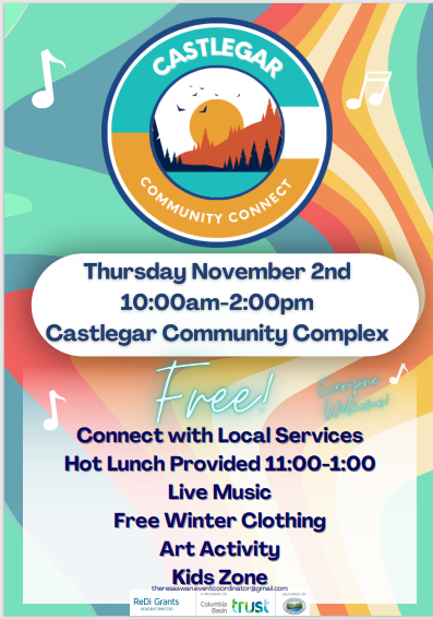 Learn what services are available to locals at Castlegar Connects Nov. 4