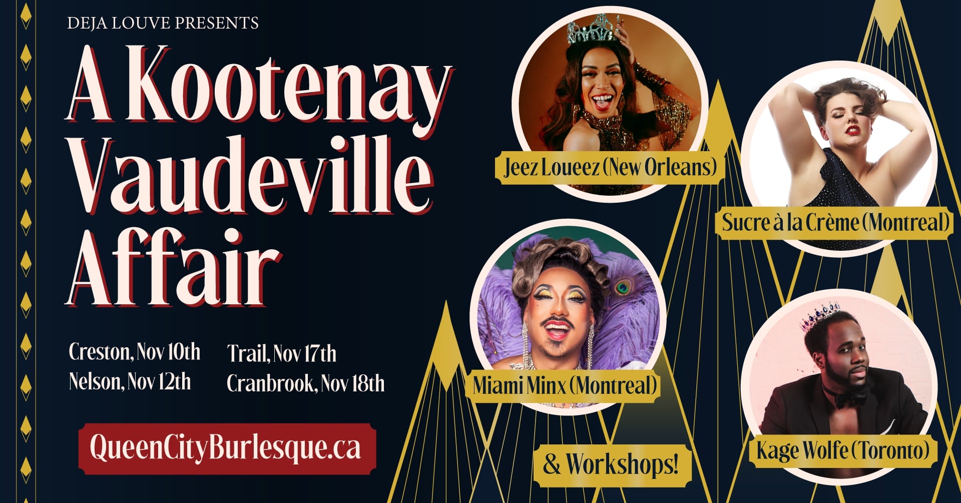 Award-winning burlesque performers from around North America provide an evening of fun and fantasy