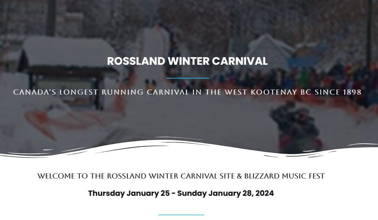 Rossland Winter Carnival 2024:  will we have (enough) snow?