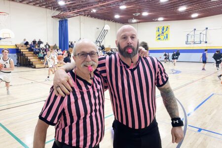 West Kootenay Basketball Officials take to court to call fouls on cancer