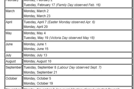 Castlegar Council Highlights, Dec. 1 and Dec. 17