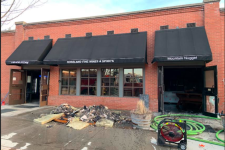 Fire in downtown Rossland damages three businesses
